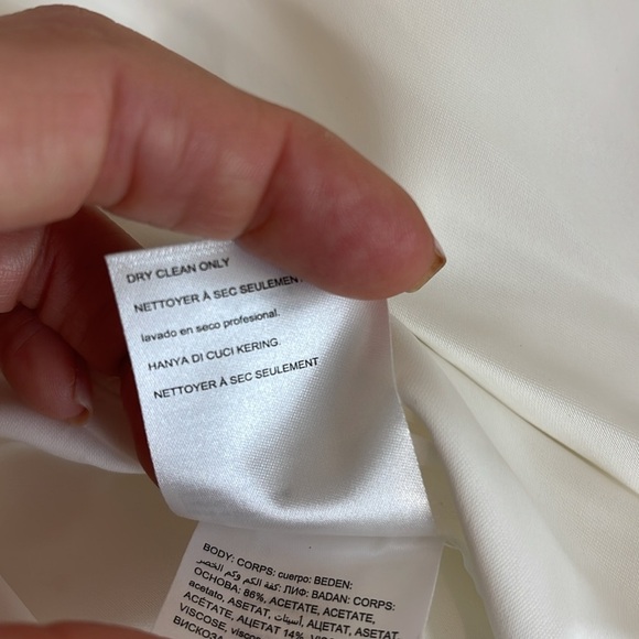 NWT BEBE DECO DOLL WHITE WRAP TOP SIZE 0 - Picture 6 of 6